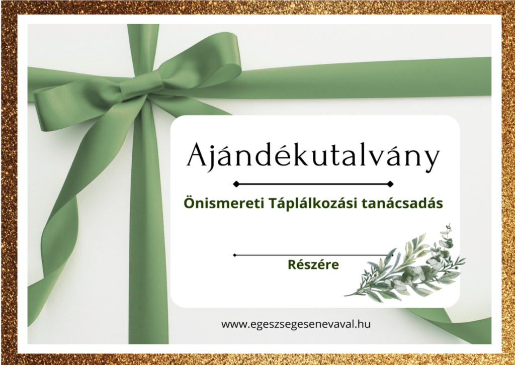 Önismereti Táplálkozási tanácsadás ajándékutalványa