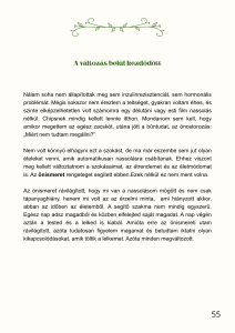 saját történet az önismeret a táplálkozásban