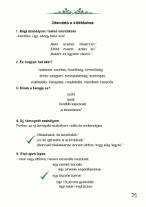 Új szabályok önbizalomhiány esetére
